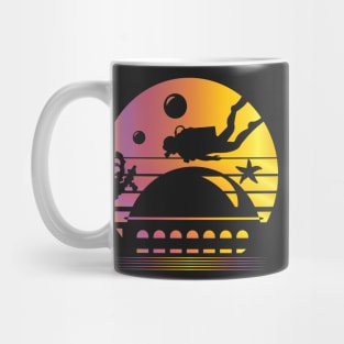 Underwater City Synthwave - Board Game Inspired Graphic - Tabletop Gaming  - BGG Mug